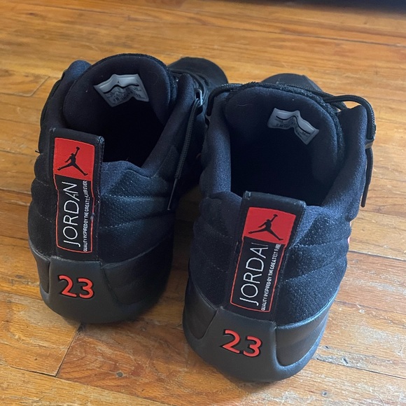 Nike Air Jordan Retro 12 XII Low Max Black Leather 308317-003 Size 12 - Picture 9 of 9